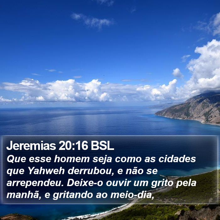 Jeremias 20:16 BSL Bible Study