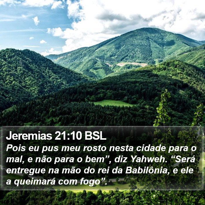 Jeremias 21:10 BSL Bible Study
