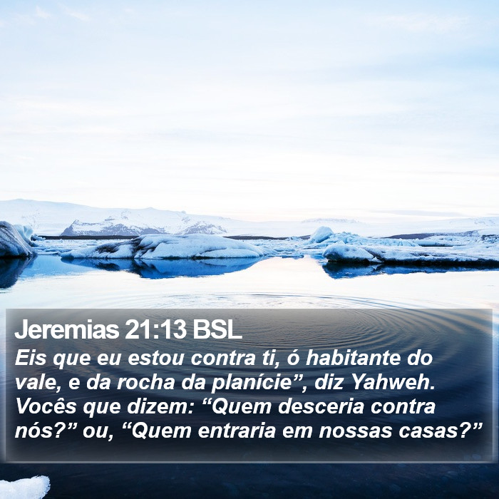 Jeremias 21:13 BSL Bible Study