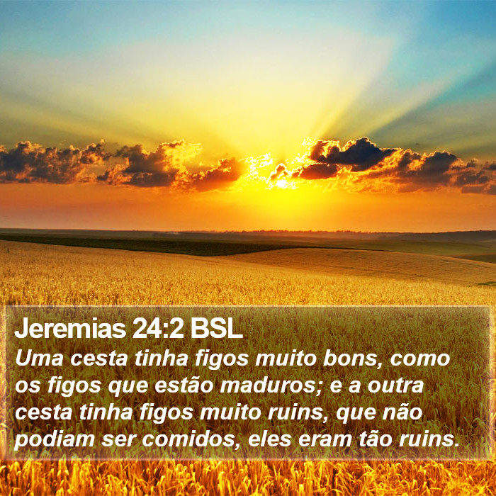 Jeremias 24:2 BSL Bible Study