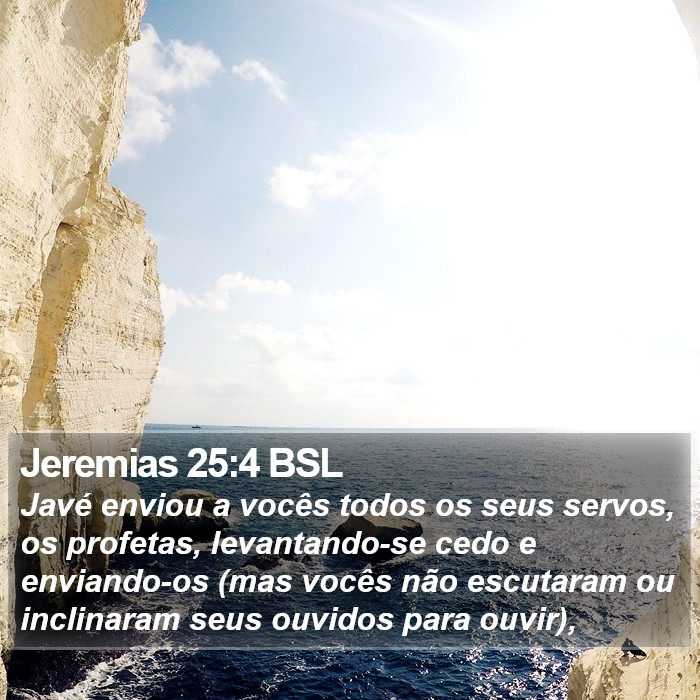 Jeremias 25:4 BSL Bible Study
