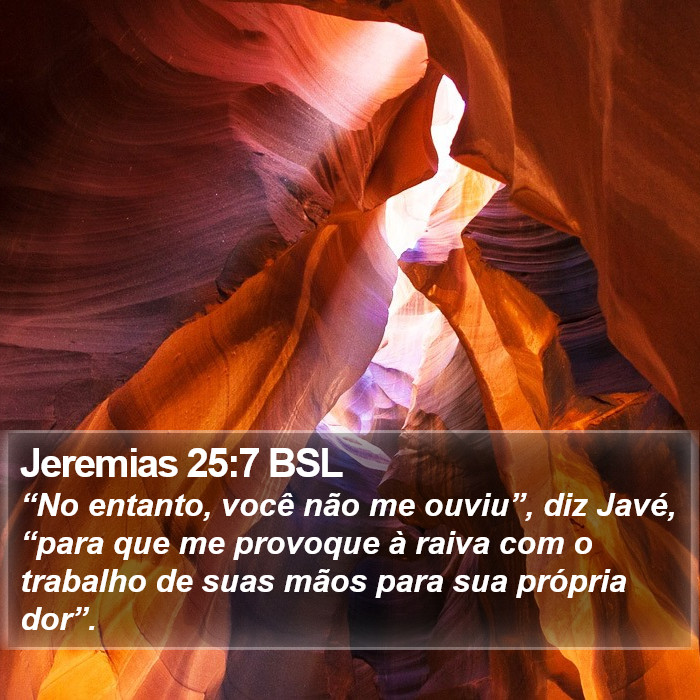 Jeremias 25:7 BSL Bible Study