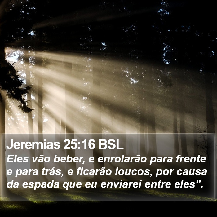 Jeremias 25:16 BSL Bible Study