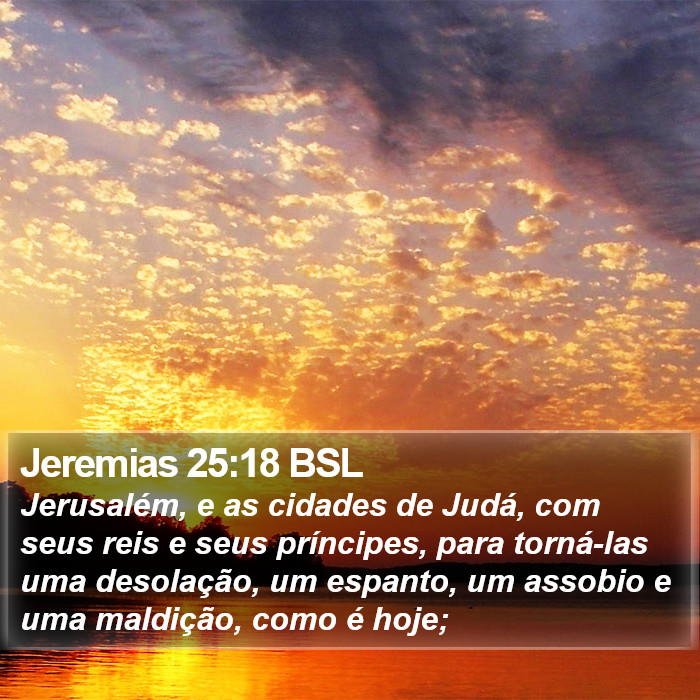 Jeremias 25:18 BSL Bible Study