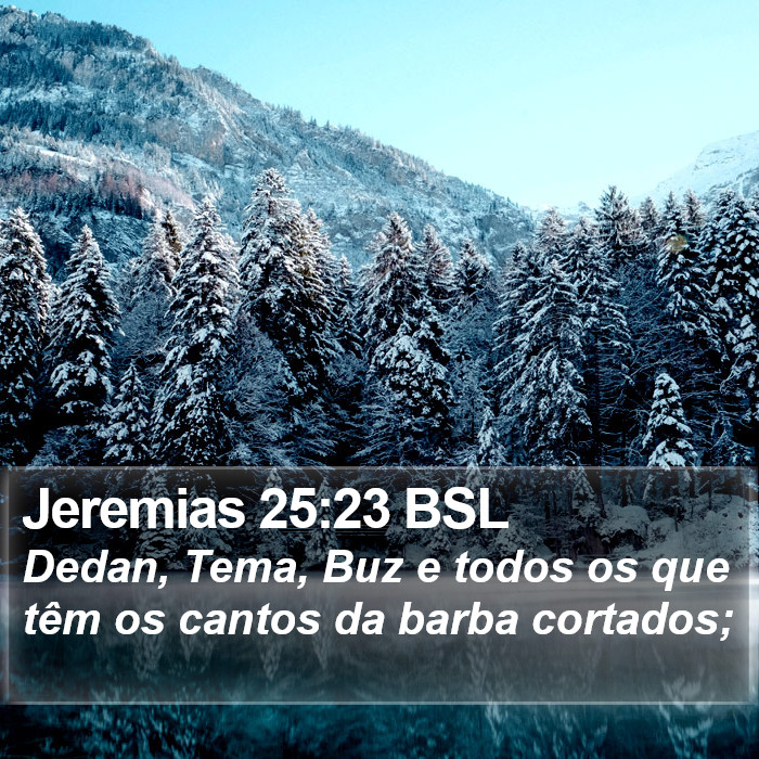 Jeremias 25:23 BSL Bible Study