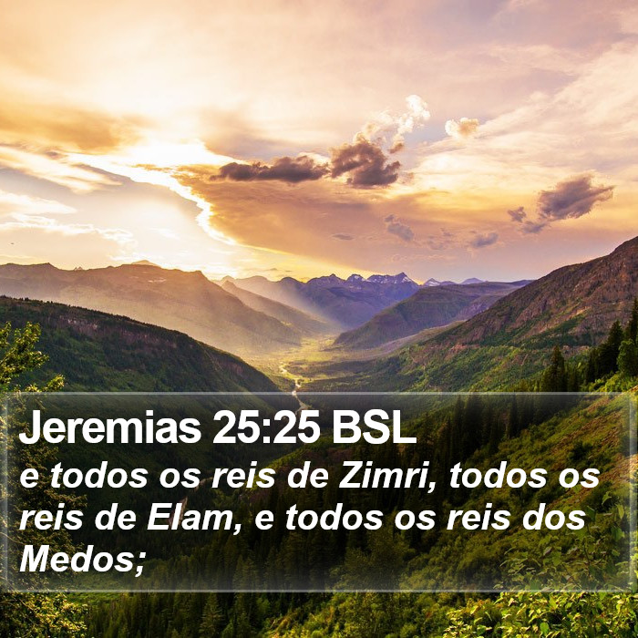 Jeremias 25:25 BSL Bible Study