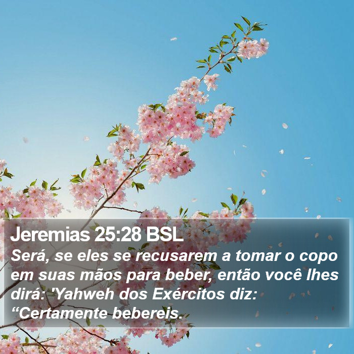 Jeremias 25:28 BSL Bible Study