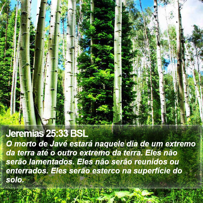 Jeremias 25:33 BSL Bible Study