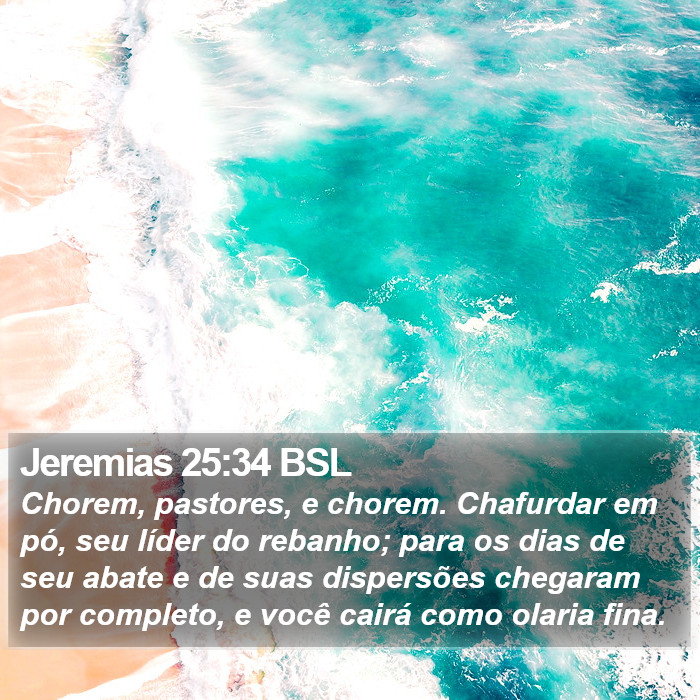 Jeremias 25:34 BSL Bible Study