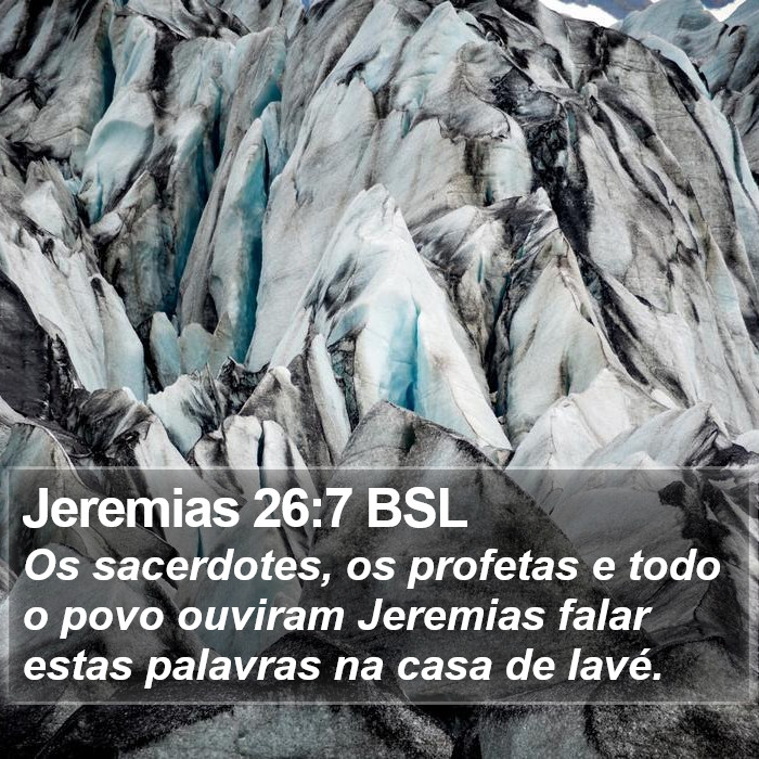 Jeremias 26:7 BSL Bible Study