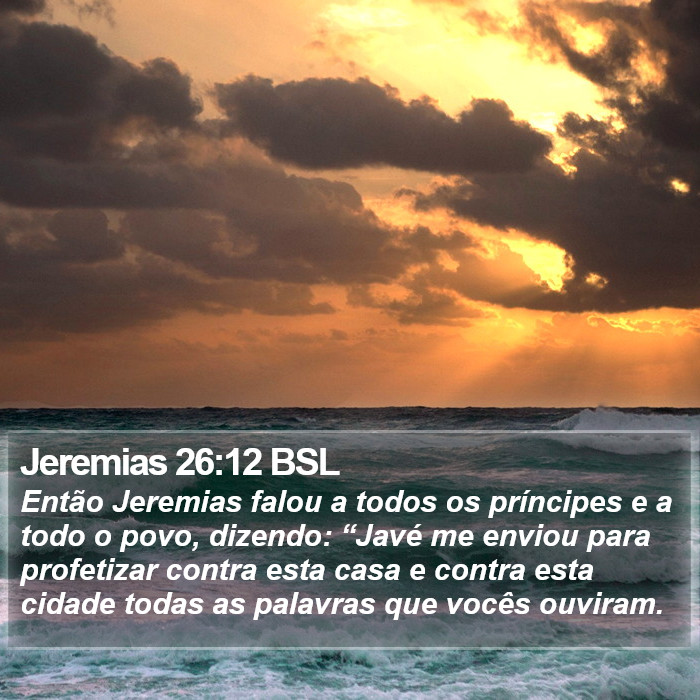 Jeremias 26:12 BSL Bible Study