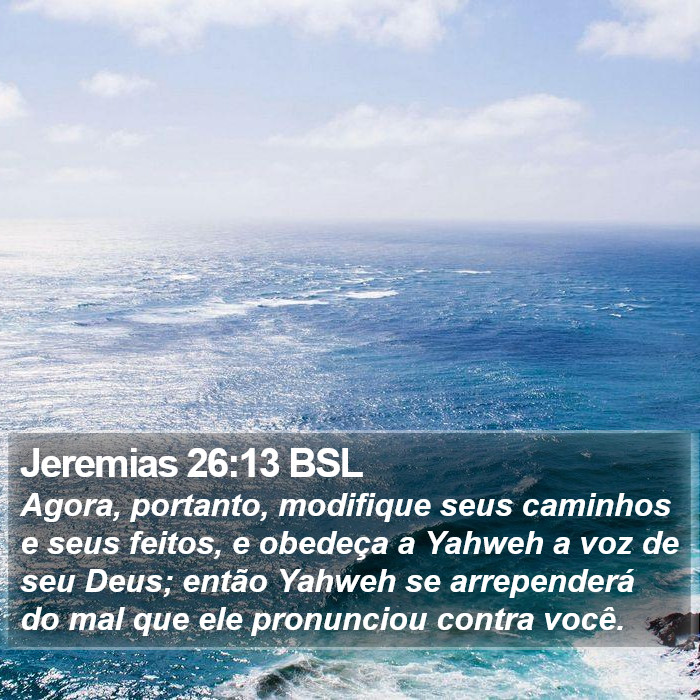 Jeremias 26:13 BSL Bible Study