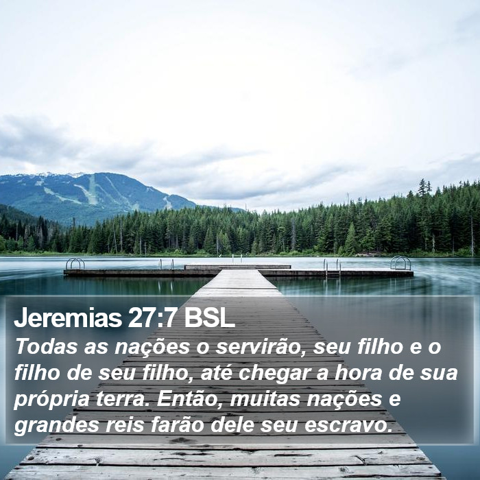 Jeremias 27:7 BSL Bible Study