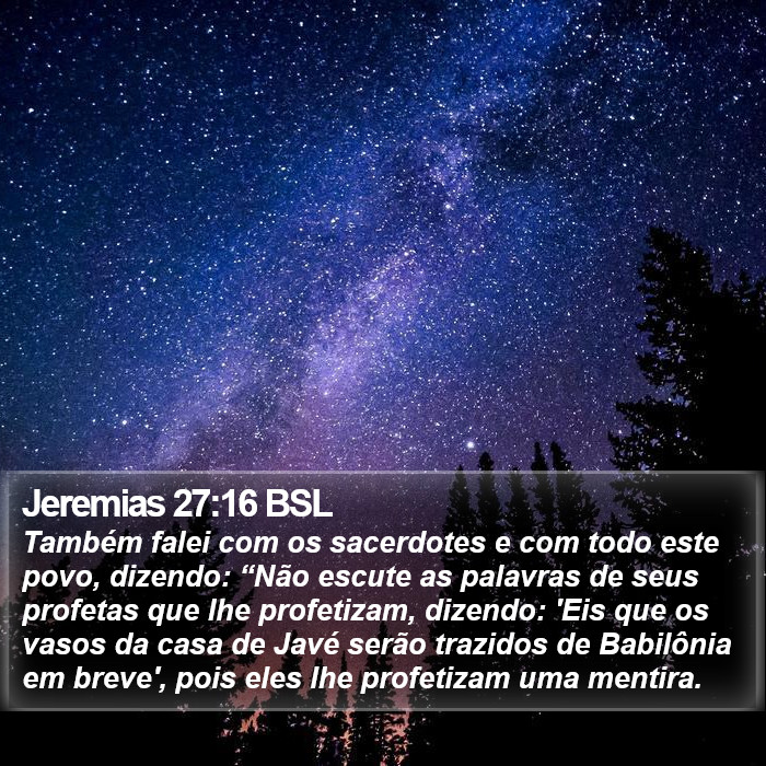 Jeremias 27:16 BSL Bible Study