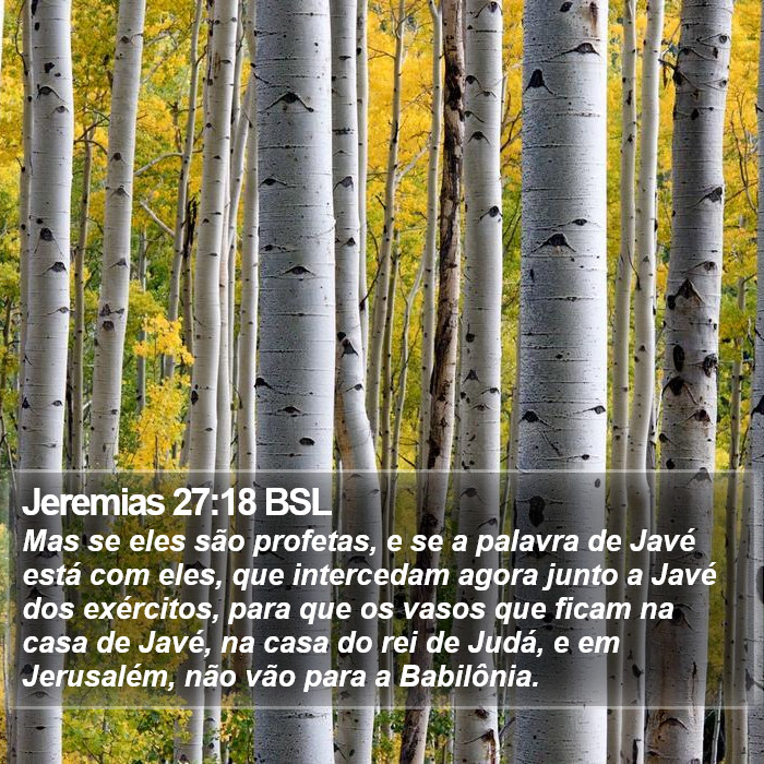 Jeremias 27:18 BSL Bible Study