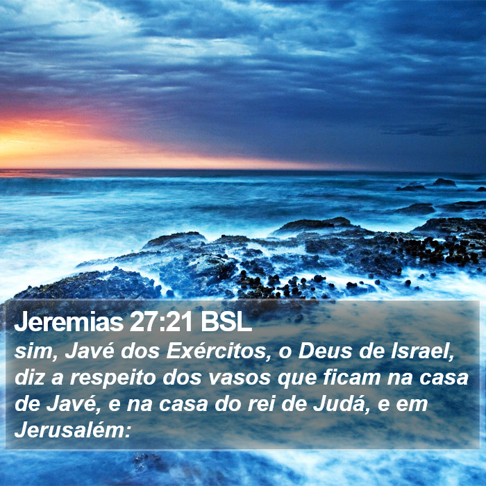 Jeremias 27:21 BSL Bible Study