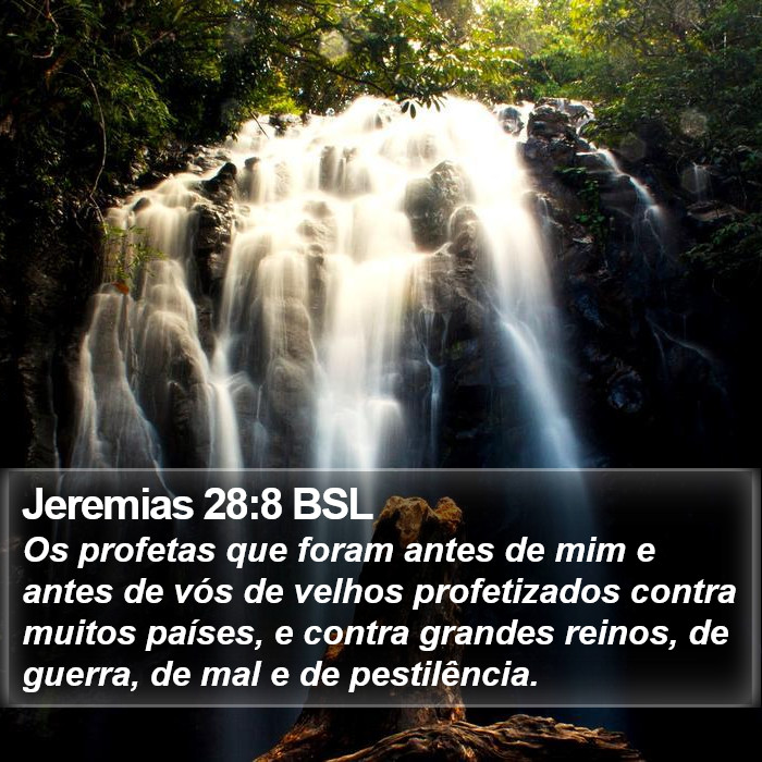Jeremias 28:8 BSL Bible Study
