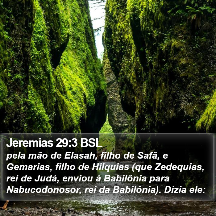 Jeremias 29:3 BSL Bible Study