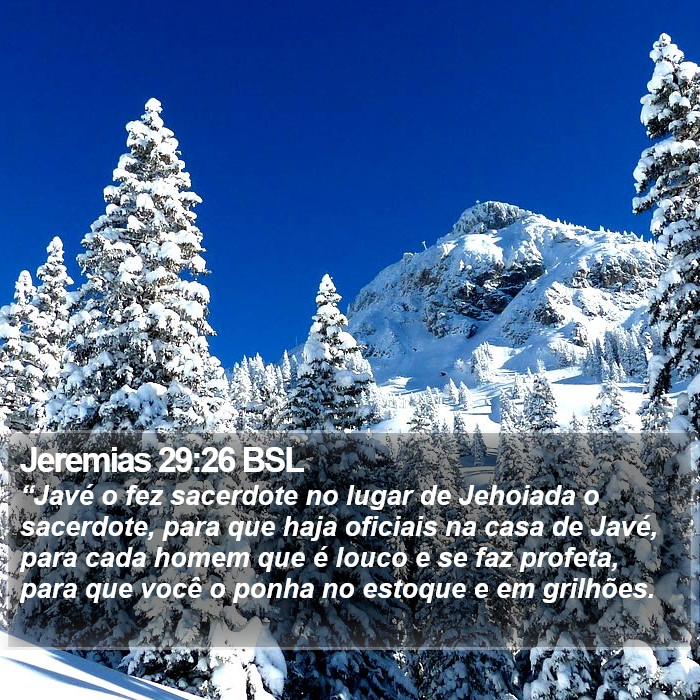 Jeremias 29:26 BSL Bible Study