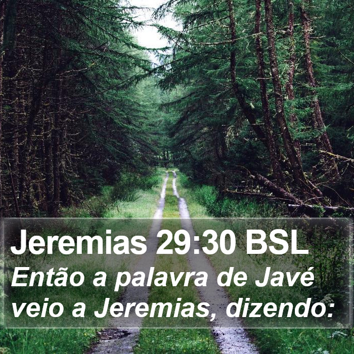 Jeremias 29:30 BSL Bible Study