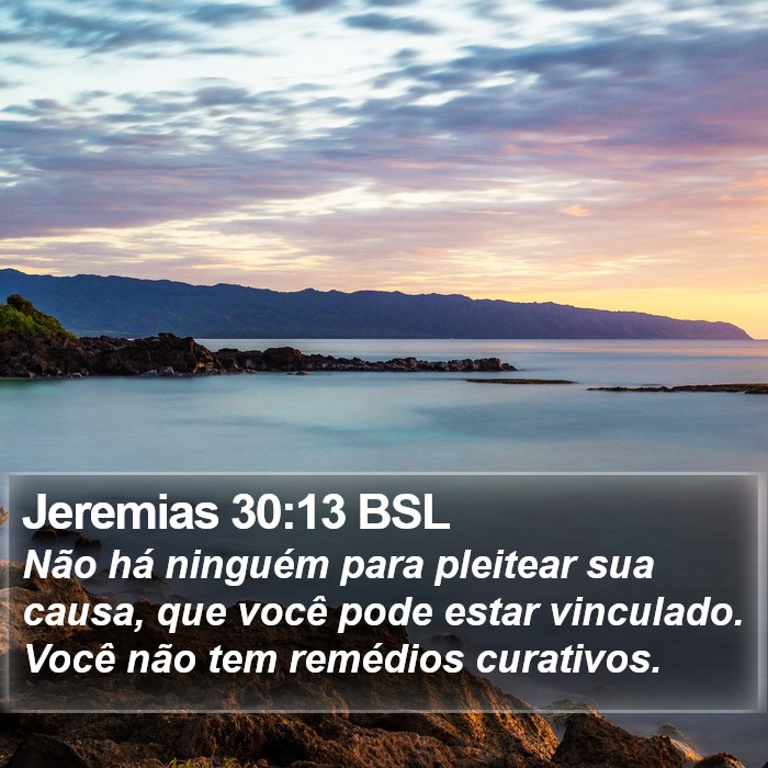 Jeremias 30:13 BSL Bible Study