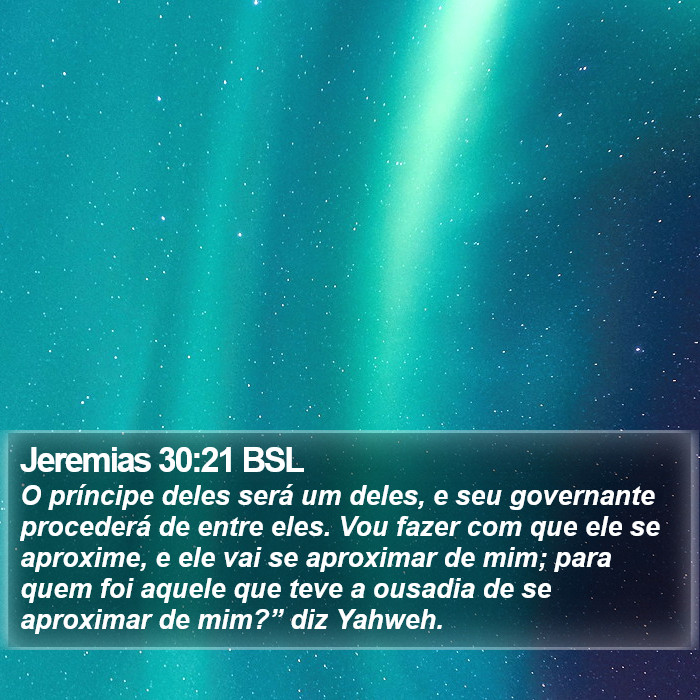 Jeremias 30:21 BSL Bible Study