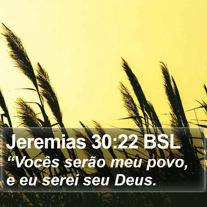Jeremias 30:22 BSL Bible Study