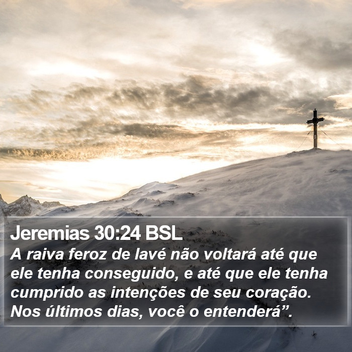 Jeremias 30:24 BSL Bible Study
