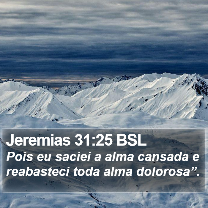 Jeremias 31:25 BSL Bible Study