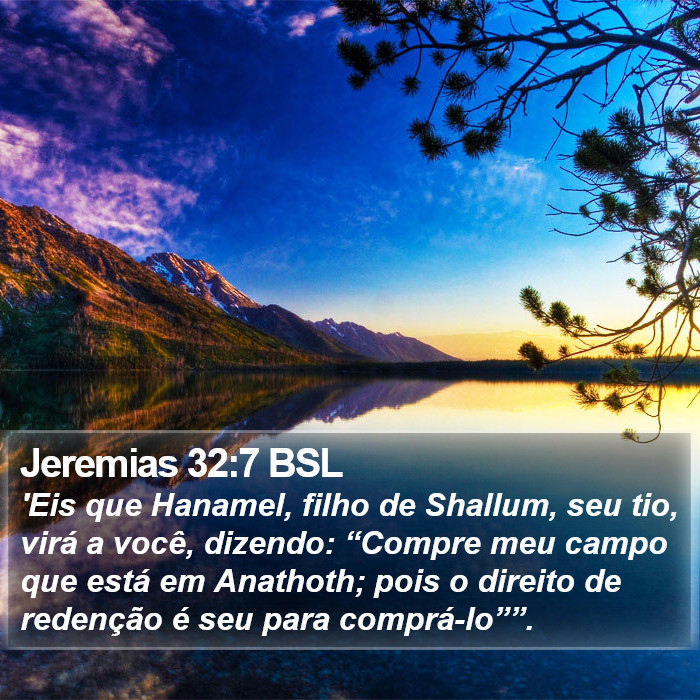 Jeremias 32:7 BSL Bible Study
