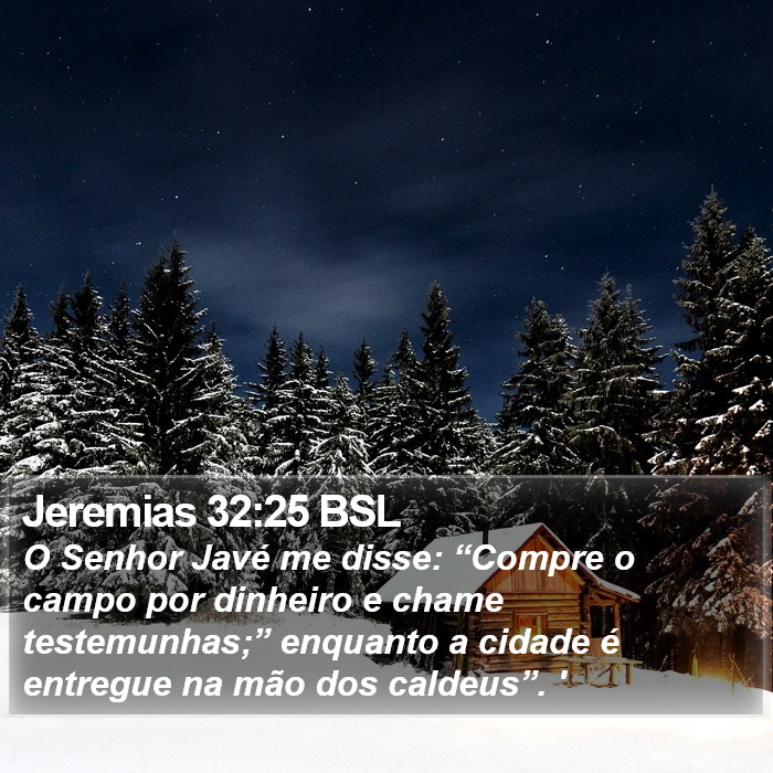 Jeremias 32:25 BSL Bible Study