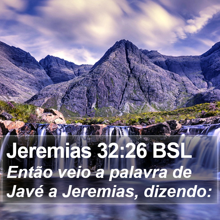 Jeremias 32:26 BSL Bible Study