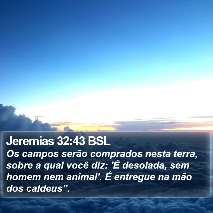 Jeremias 32:43 BSL Bible Study