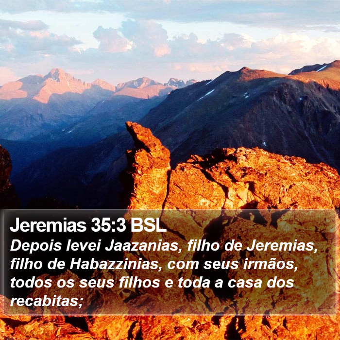 Jeremias 35:3 BSL Bible Study