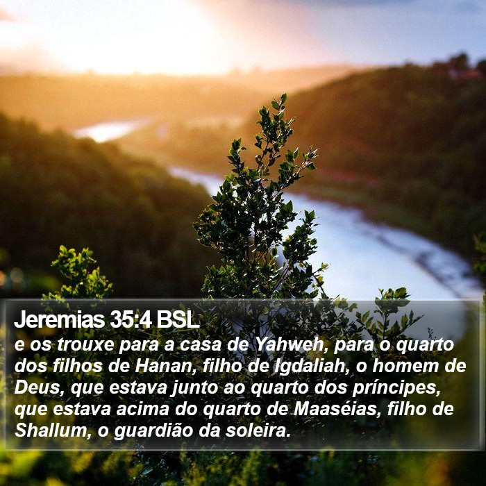 Jeremias 35:4 BSL Bible Study