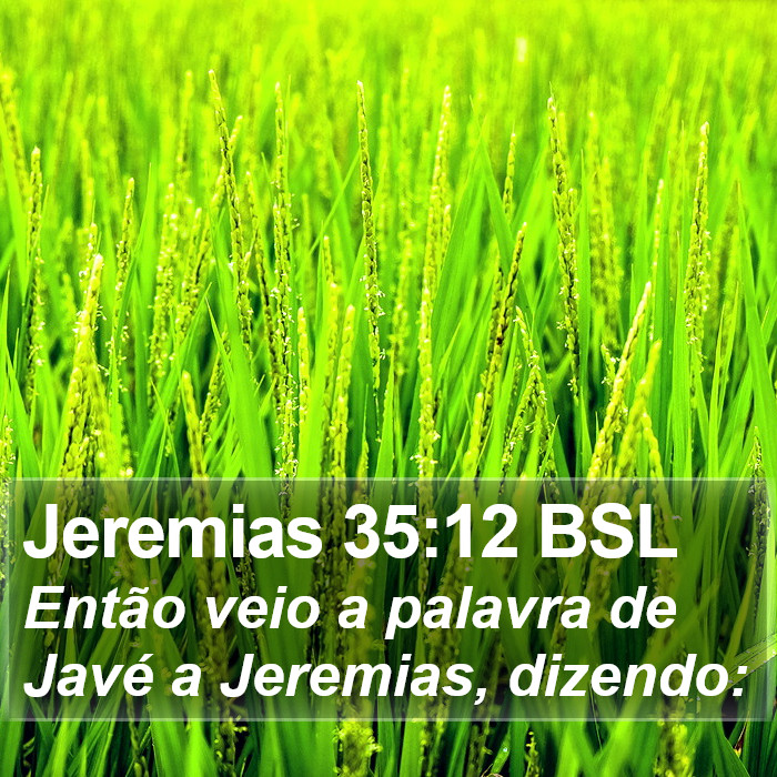 Jeremias 35:12 BSL Bible Study