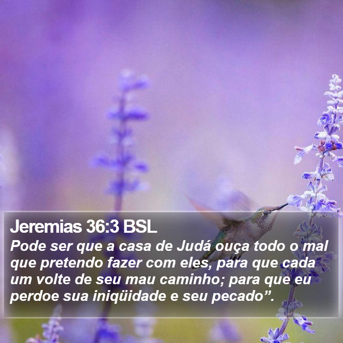 Jeremias 36:3 BSL Bible Study