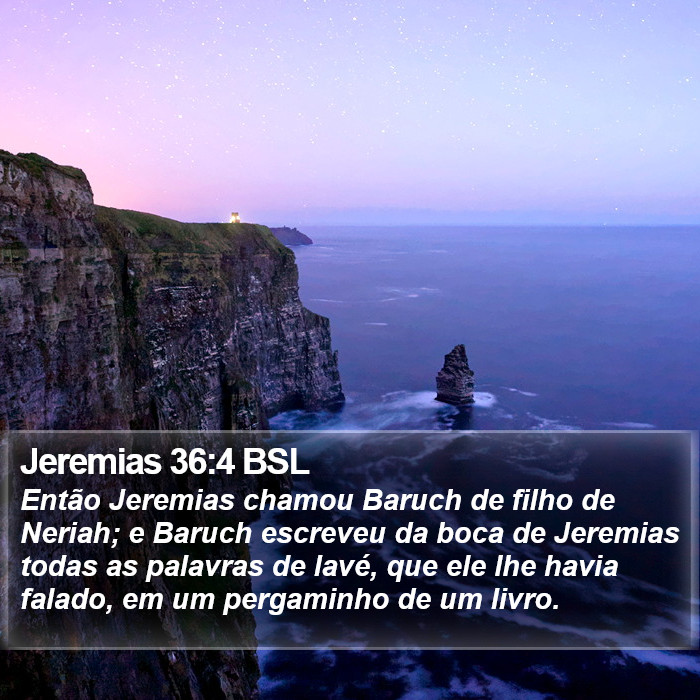 Jeremias 36:4 BSL Bible Study