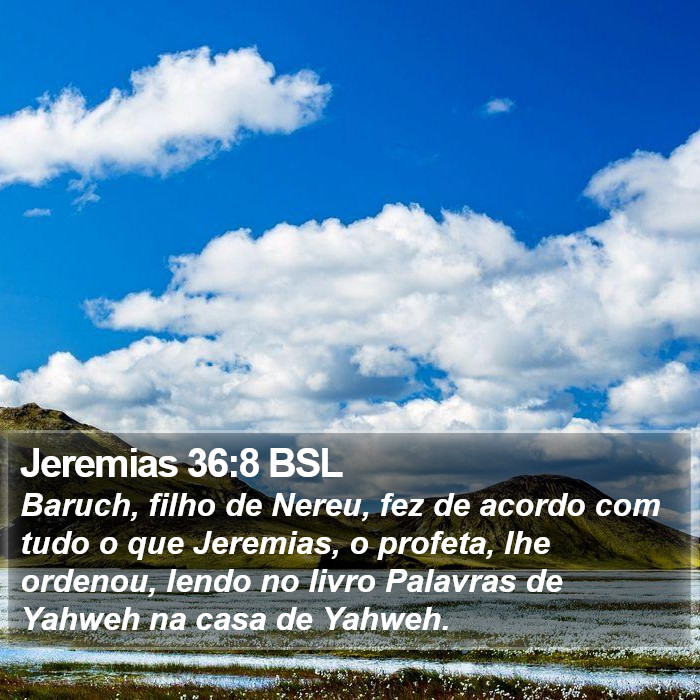 Jeremias 36:8 BSL Bible Study