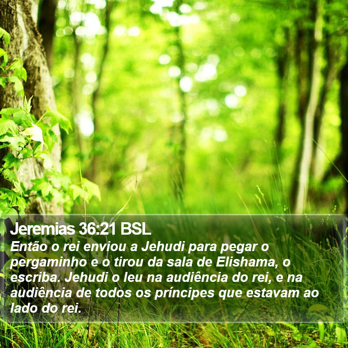 Jeremias 36:21 BSL Bible Study