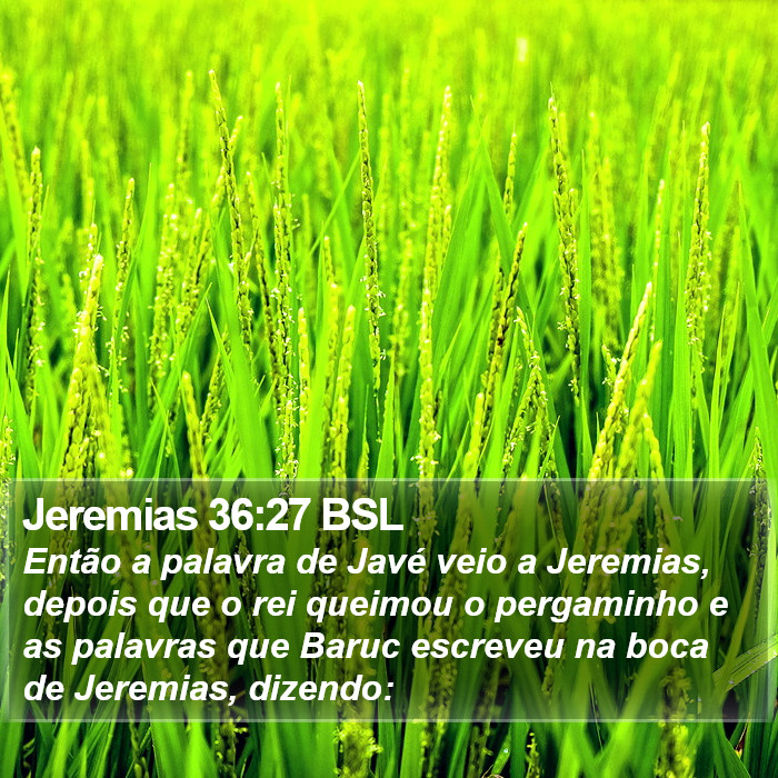 Jeremias 36:27 BSL Bible Study