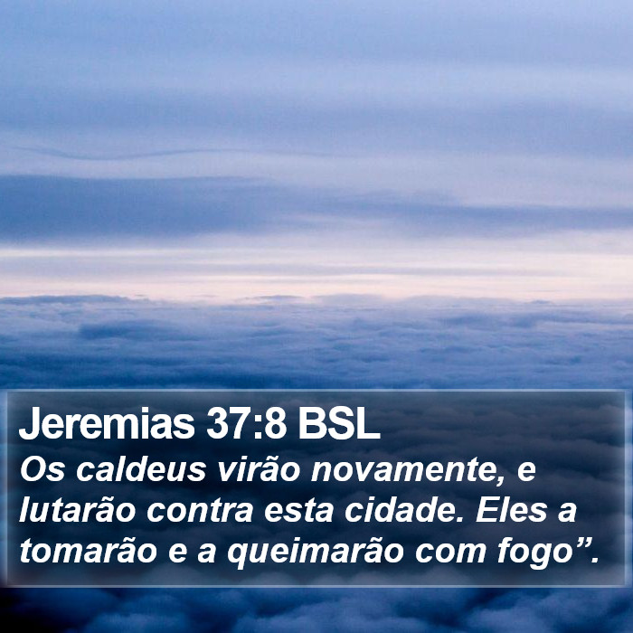 Jeremias 37:8 BSL Bible Study