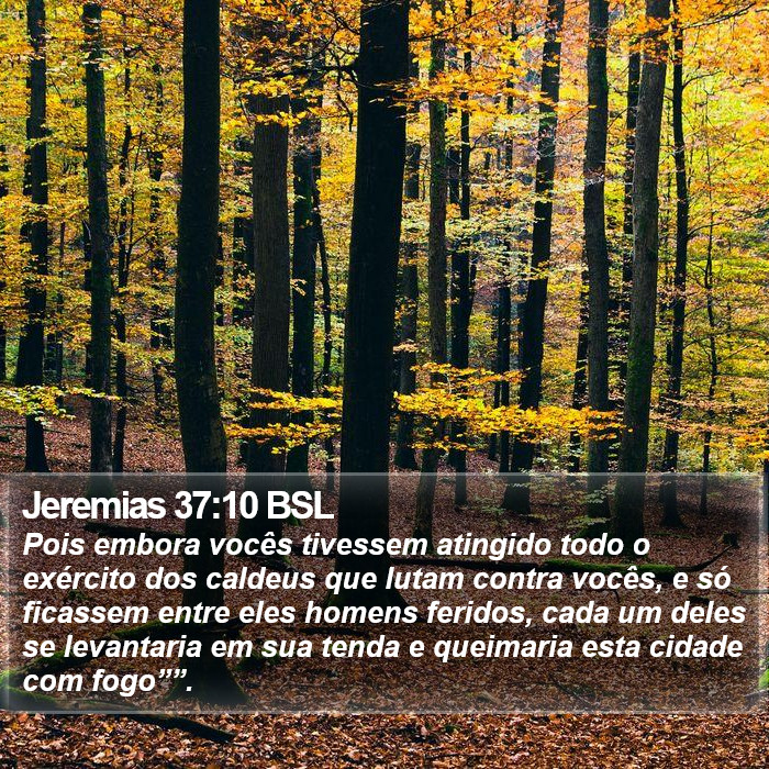 Jeremias 37:10 BSL Bible Study
