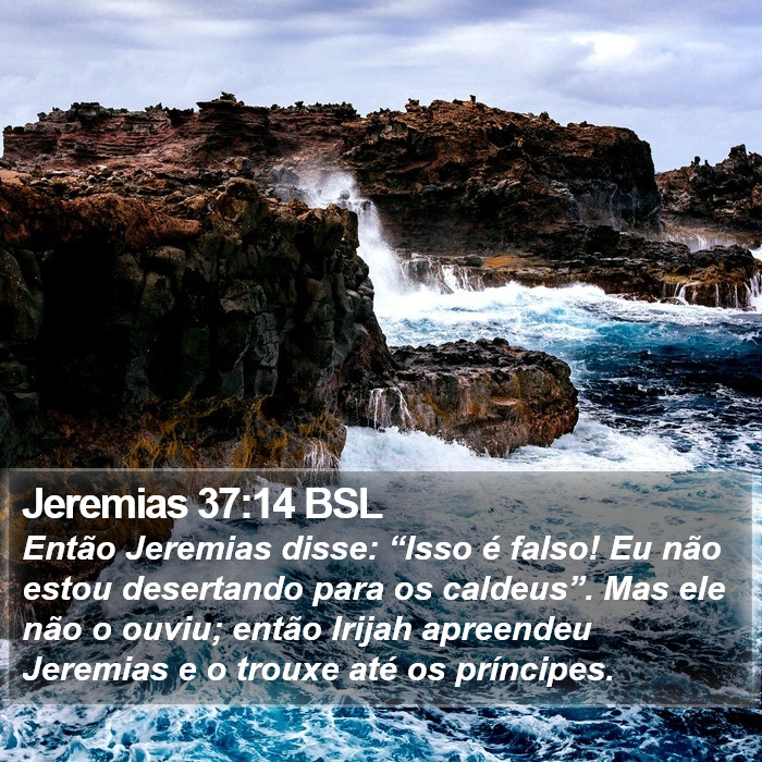 Jeremias 37:14 BSL Bible Study