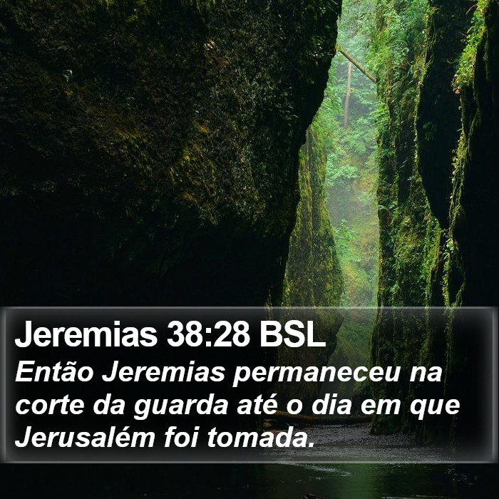 Jeremias 38:28 BSL Bible Study