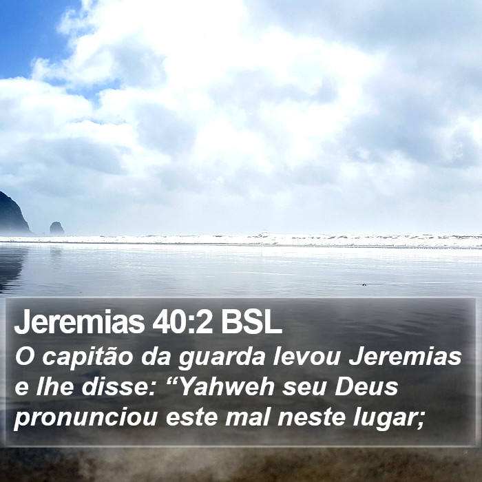 Jeremias 40:2 BSL Bible Study