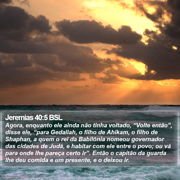 Jeremias 40:5 BSL Bible Study