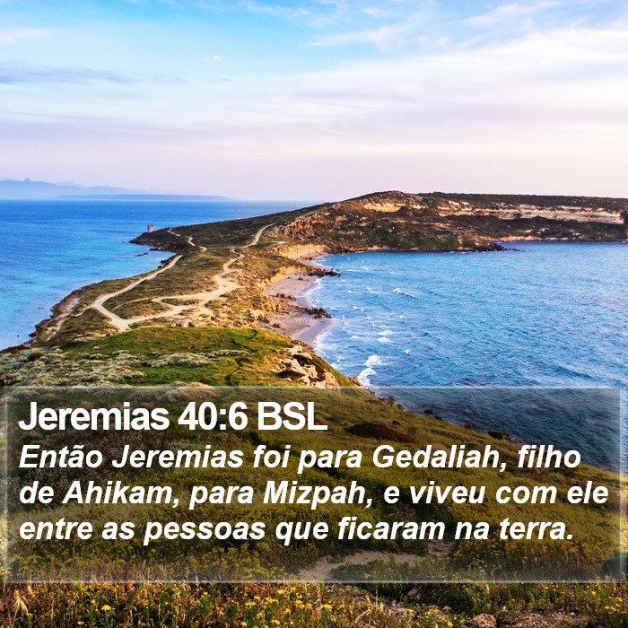 Jeremias 40:6 BSL Bible Study