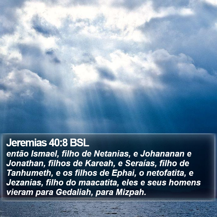 Jeremias 40:8 BSL Bible Study