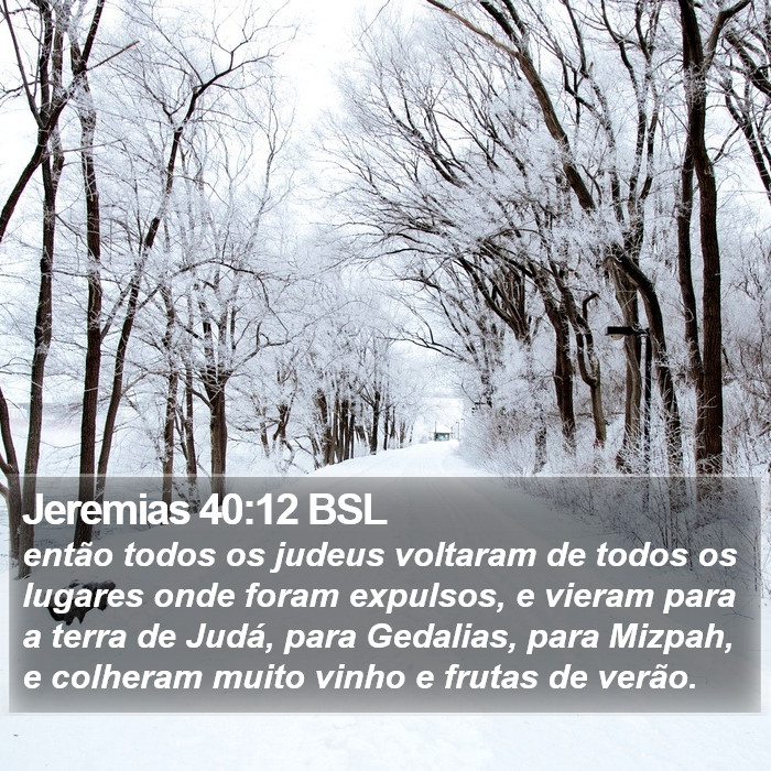 Jeremias 40:12 BSL Bible Study